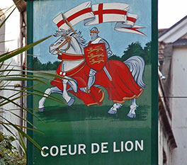Coeur de Lion, pub sign in Bath